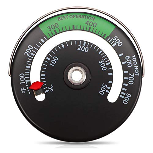 美品ステンレススチール 薪ストーブ 温度計付き 41IQ3u++zxL.jpg